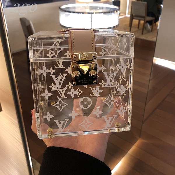 ルイヴィトンキューブ型 BOX/透明 ケース 偽物 GI0481